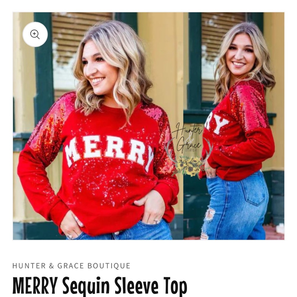 Merry sequins top